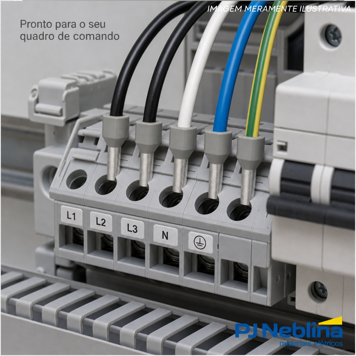 Terminal Tubular (Ilhos) Duplo 0,75Mm (18Awg) Pre-Isolado Cinza 500Uni - Conexel