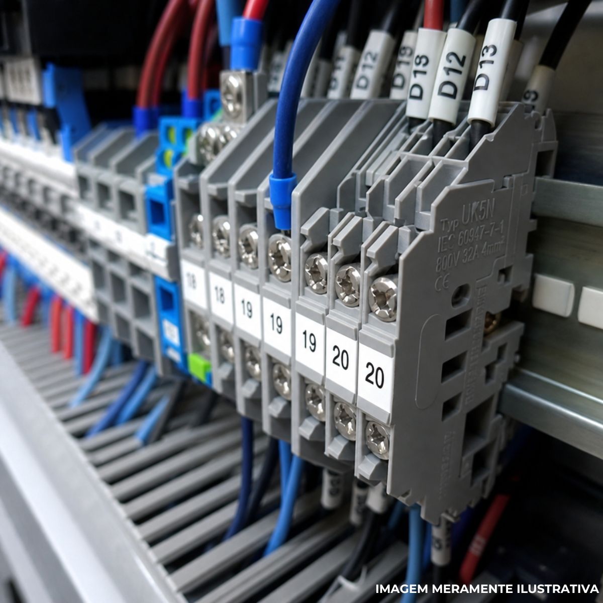 Terminal Tubular (ilhos) Duplo 2,50mm (14awg) Pre-isolado Az