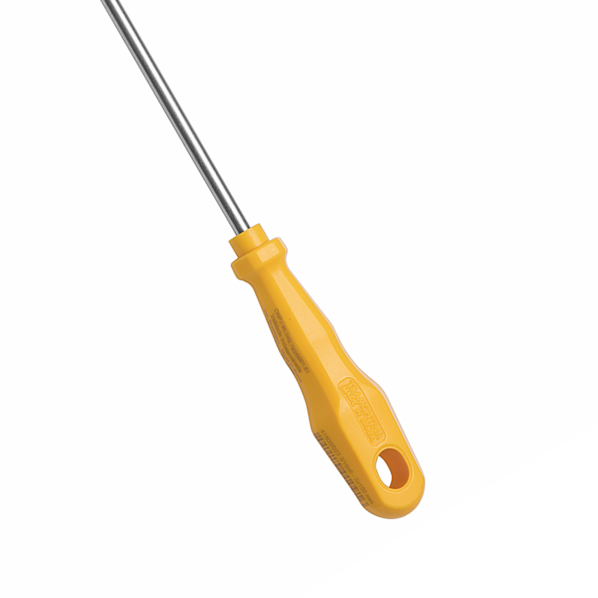 Chave Fenda Simples 3/16x6 Polegadas 5x150Mm Cabo Injetado Amarelo - Tramontina