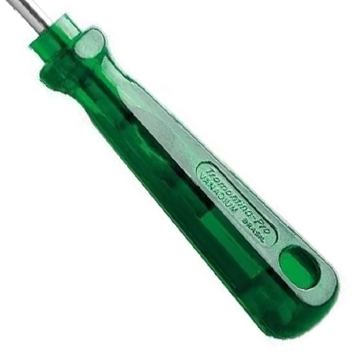 Chave Fenda Simples 1/8x5 Polegadas 3x125Mm Cabo Sextavado Verde Magnetizada - Tramontina