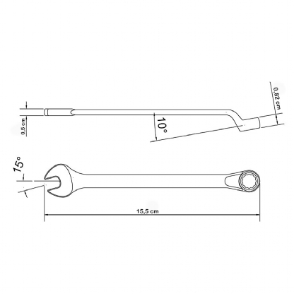 Chave De Aperto Combinada 10mm - Tramontina
