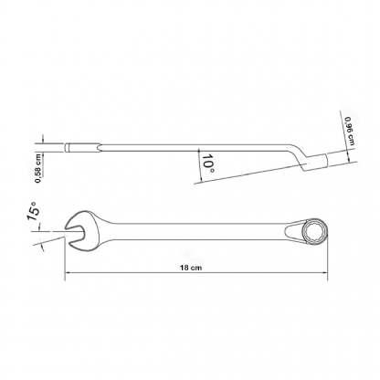 Chave De Aperto Combinada 13 mm - Tramontina