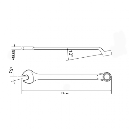 Chave De Aperto Combinada 14mm - Tramontina