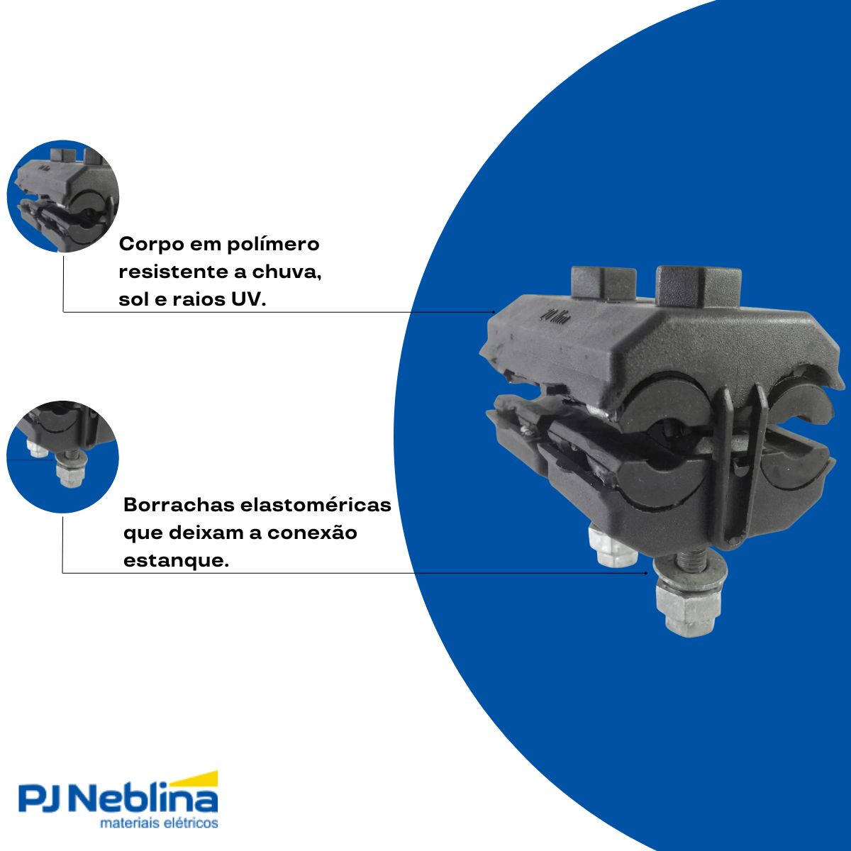 Conector Derivação Polímero Perfurante Princ 70-240Mm - Intelli