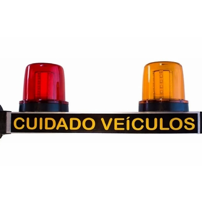 Sinalizador Entrada/Saida Veiculos Bivolt Com 48 LEDs - Iluctron