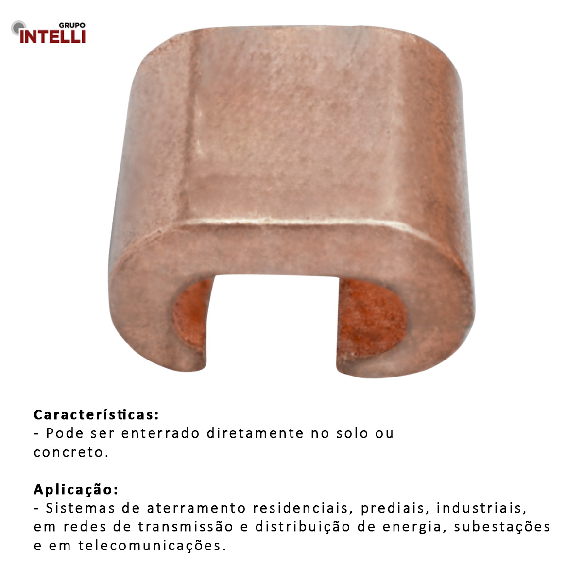 Conector Aterramento Compressão Simples Cobre Cabo/Cabo 16-50Mm Cco 11059 Intelli