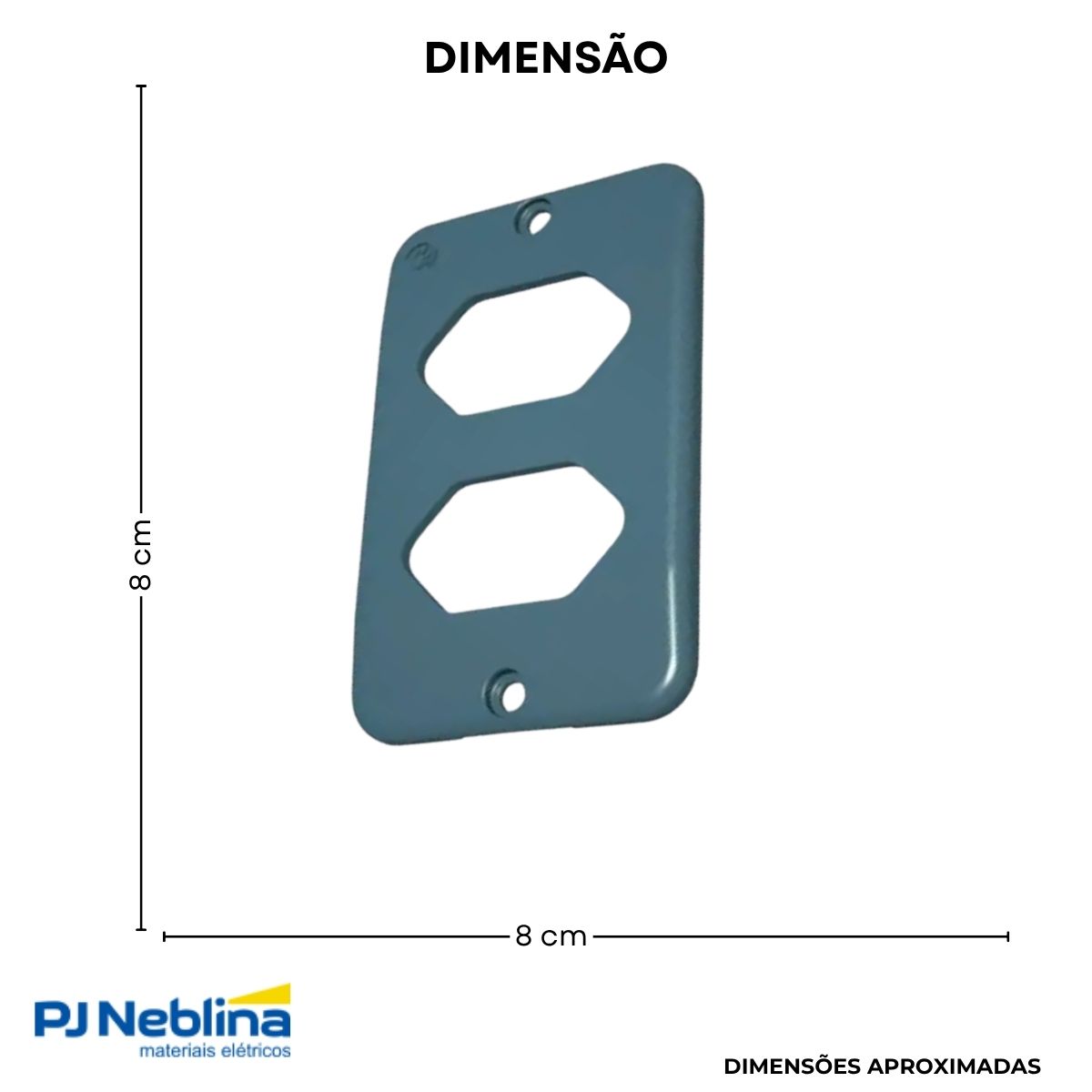 Tampa Condulete 2 Tom Hexagonal Pvc 1Pol Cz S/Vedação - Tigre