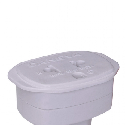 Adaptador Universal Antigo Para Novo 250V 10A  DN1661 Branco - Daneva