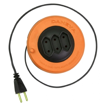 Extensão Pop Spin Pl 2X 0,75mm 5 Metros Preto - Daneva