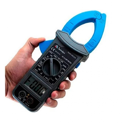 Alicate Amperímetro Digital Categoria III Baixo Custo Azul - Minipa