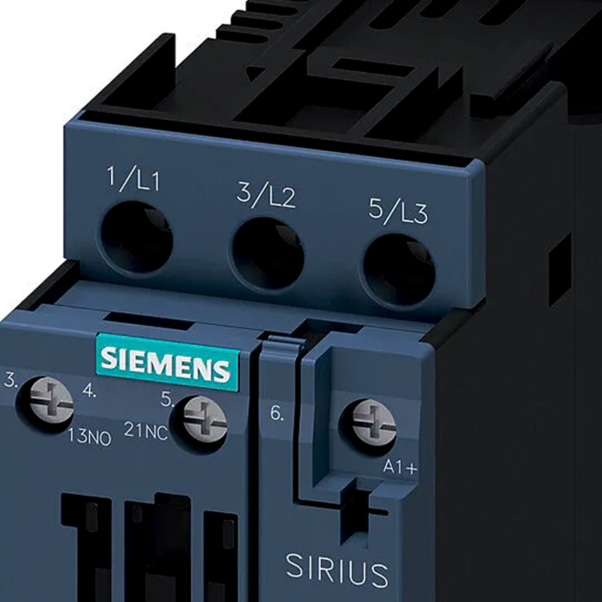 Contator Potência Tripolar 32A 24Vcc 1Na+1Nf 3RT20271BB40 Siemens