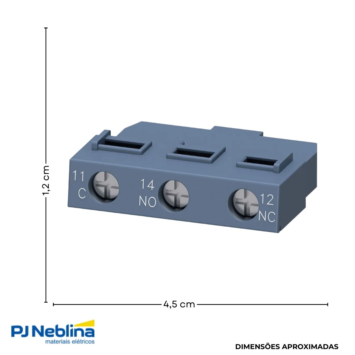 Bloco Contato Auxiliar P/Disjuntor Frontal 1Naf - Siemens
