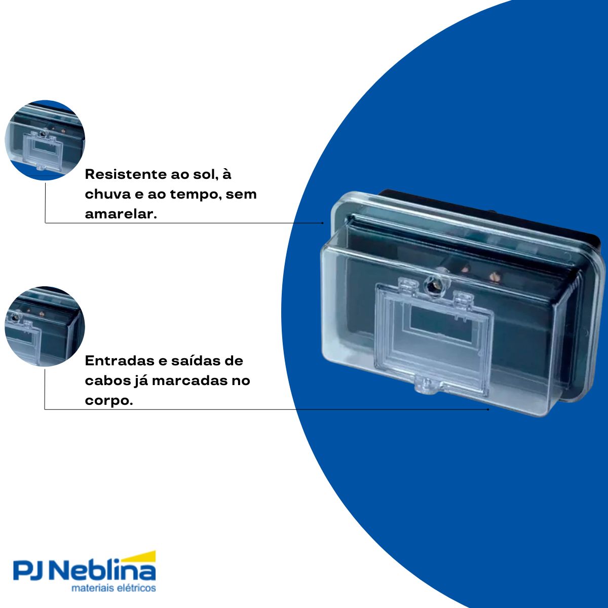 Caixa Proteção P/Disjuntor Monofásico - Plastimax