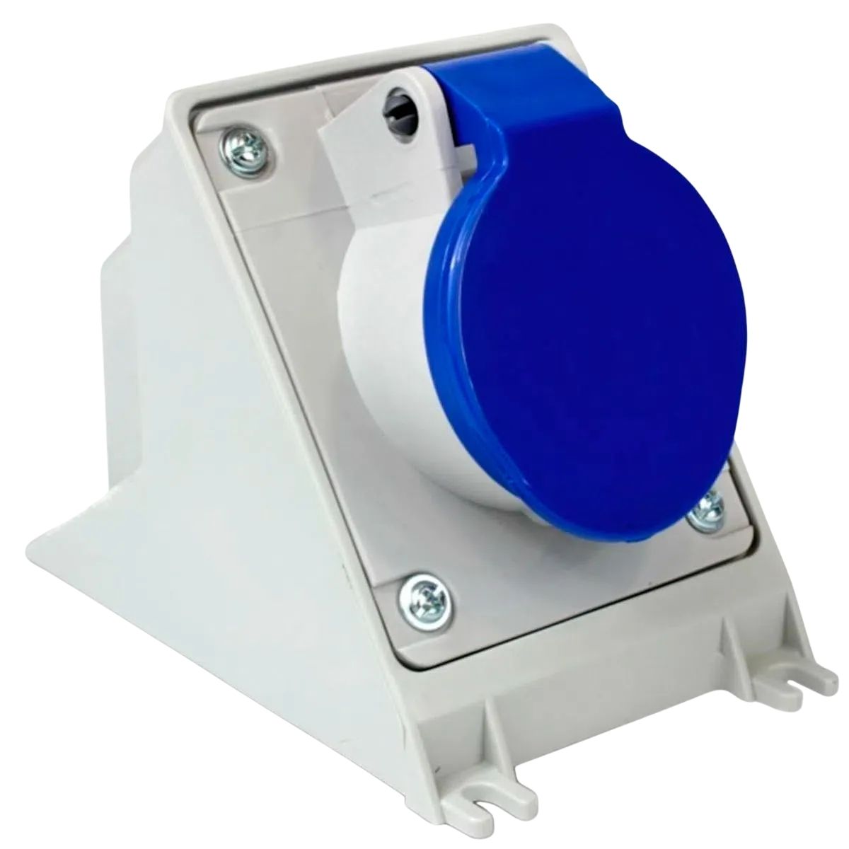 Plug Fixação Azul Sobrepor 32A 200/250V 2P+T 6H - Steck