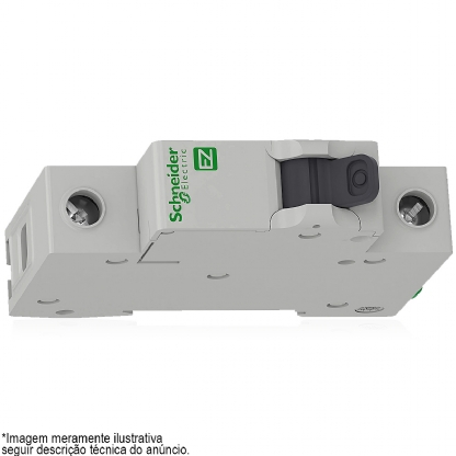 Disjuntor Mini Din Unipolar 20A Curva C 3Ka 230/400V EZ9F33120 - Schneider Electric