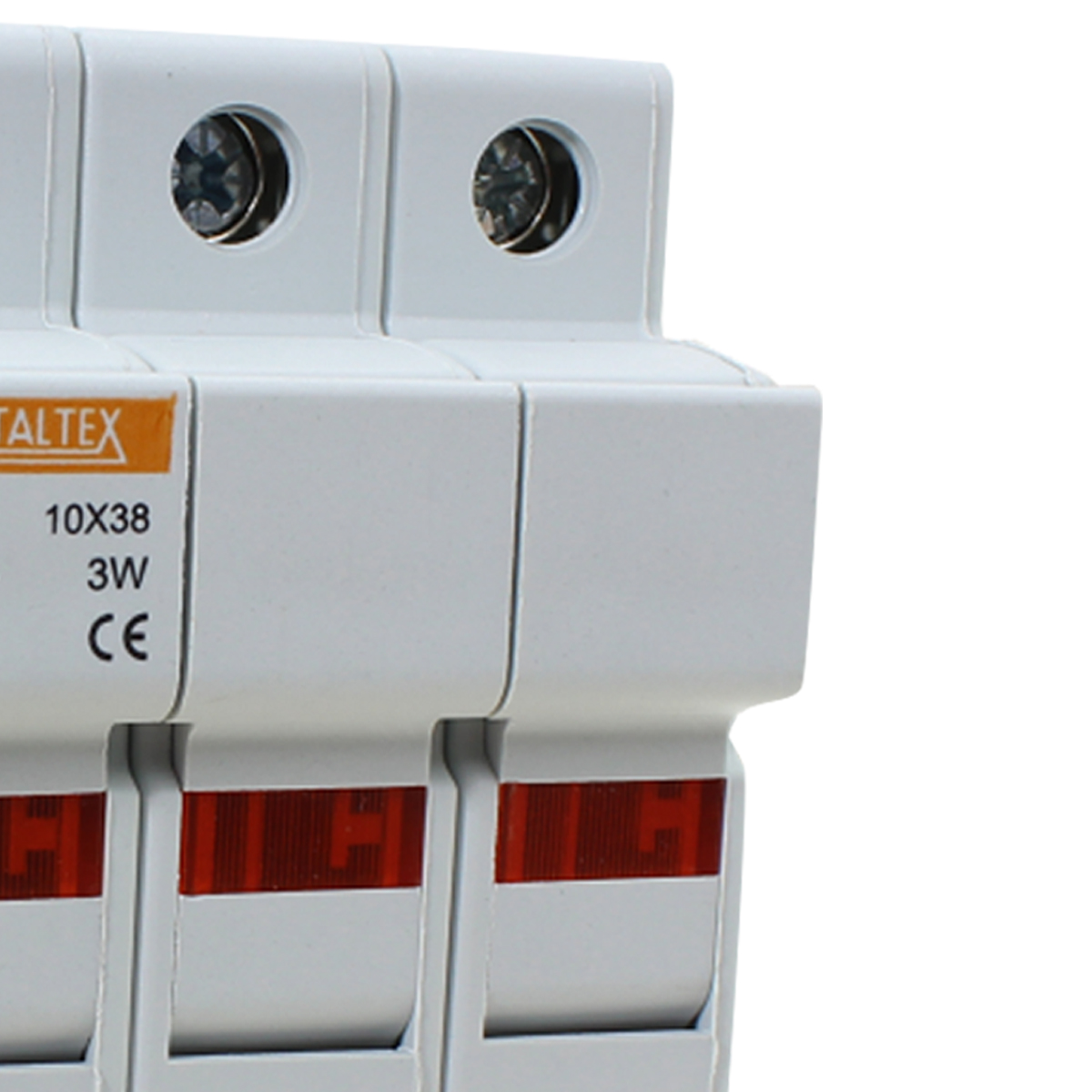 Porta Fusível Tripolar 10x38Mm Com Deteção Fusível Aberto 32A Fh323 - Metaltex