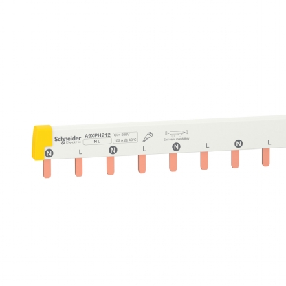 Barramento Pente Bipolar 12 Polos 100A A9XPH212 - Schneider Electric