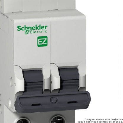 Disjuntor Mini Din Bipolar 20A Curva C 3Ka 230/400V EZ9F33220 - Schneider Electric