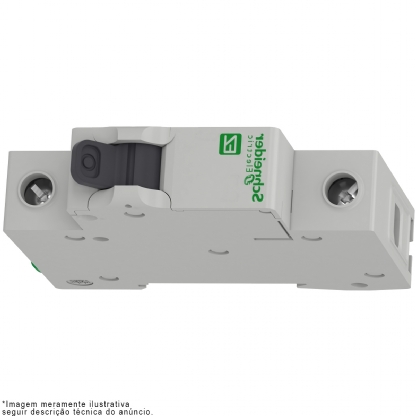 Disjuntor Mini Din Unipolar 40A Curva C 3Ka 230/400V EZ9F33140 - Schneider Electric
