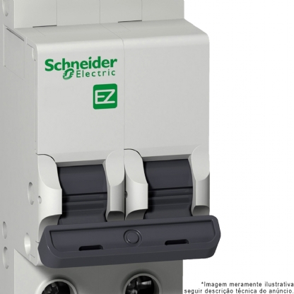 Disjuntor Mini Din Bipolar 25A Curva C 3Ka 230/400V EZ9F33225 - Schneider Electric