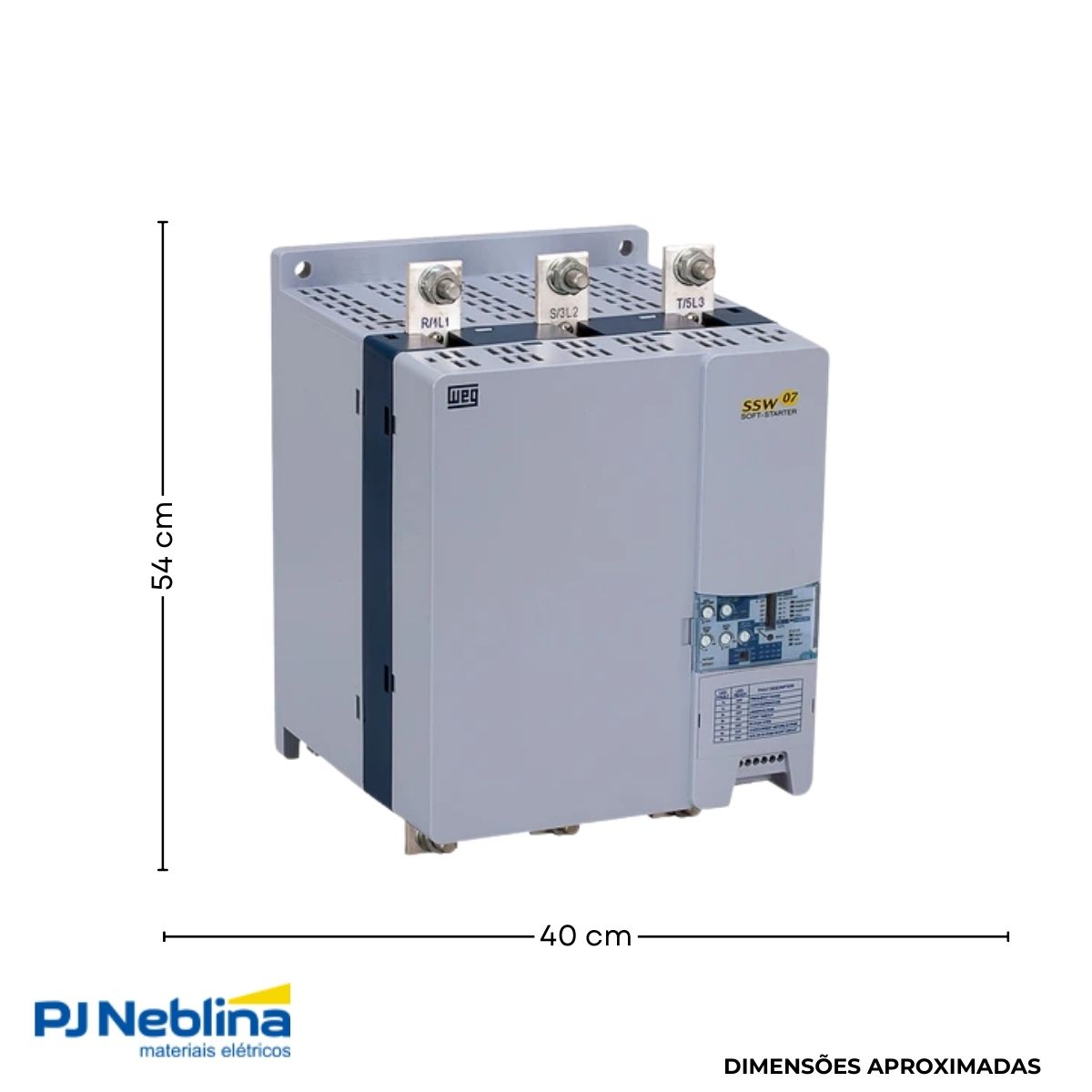 Chave Partida Softstarter Trifásico 412A 220-575V 330Kw Ip00 - Weg