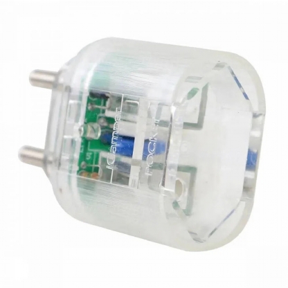 Plug Protetor Contra Surtos/Raios DPS 2 Pinos 10A Transparente - Clamper