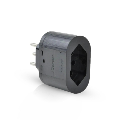Plug Protetor Contra Surtos/Raios DPS 3 Pinos 10A Preto - Clamper