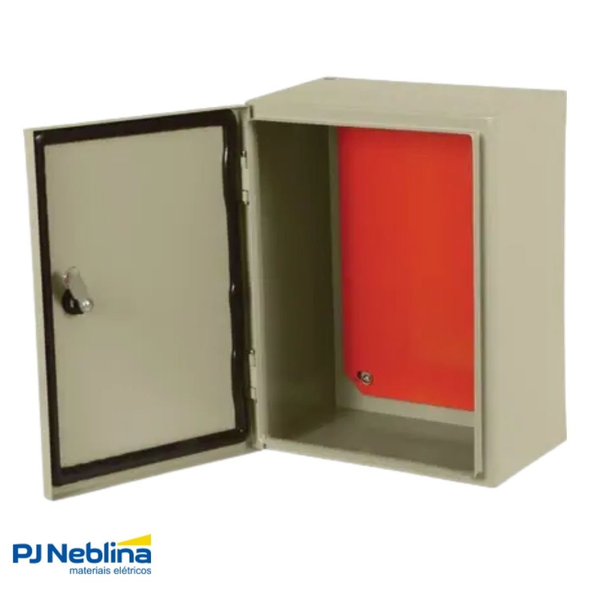 Quadro Comando Sobrepor Metálico Bg (Ral 7032) 400X300X200Mm Porta Lisa - Cemar