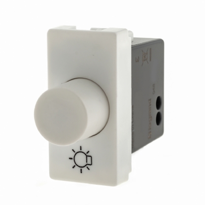 Módulo Variador Luminosidade Dimmer Rotativo 300W 127V Universal Branco - Pw