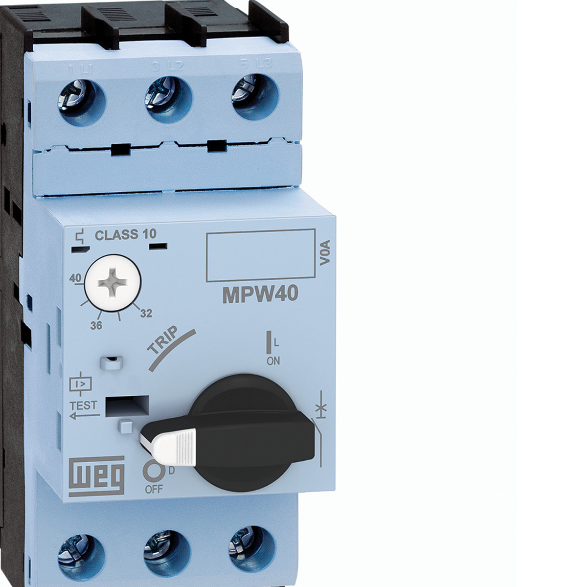 Disjuntor Motor Tripolar 32-40A 50Ka 380/440V MPW40-3-U040 - WEG