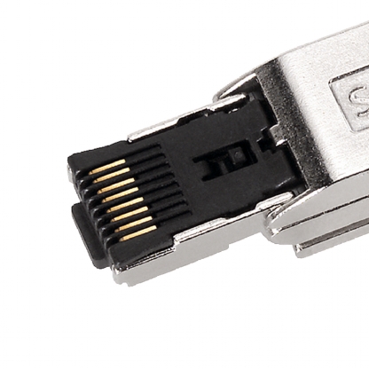 Conector Modular Industrial Blindado Rj45 Macho 180G Cat5 8 Vias Prata 6GK19011BB112AA0 - Siemens