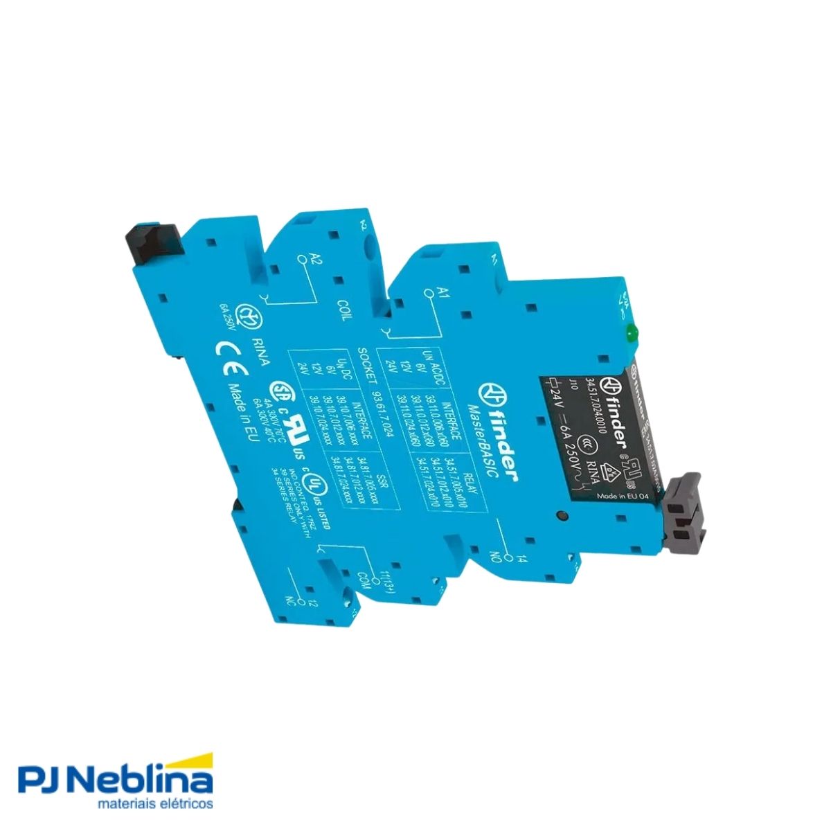 Rele Interface Acoplado 6a 24vca/cc 1rev (spdt)