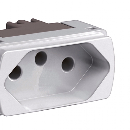 Módulo Tomada 10A Miluz Branco - Schneider Electric