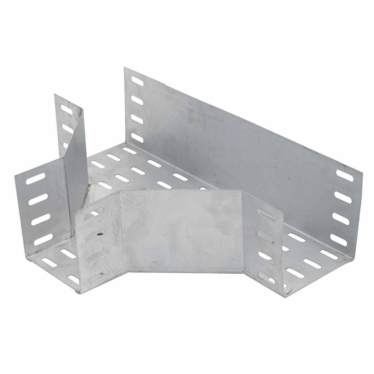 Te Horizontal Aço Para Eletrocalha Perfurado 90G Tipo U 100X50Mm Pré Zincado