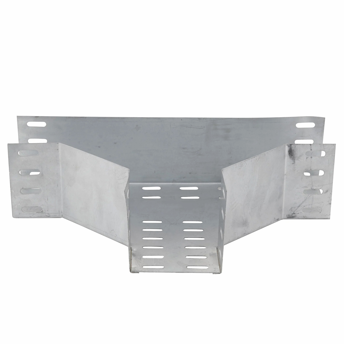 Te Horizontal Aço Para Eletrocalha Perfurado 90G Tipo U 100X50Mm Pré Zincado