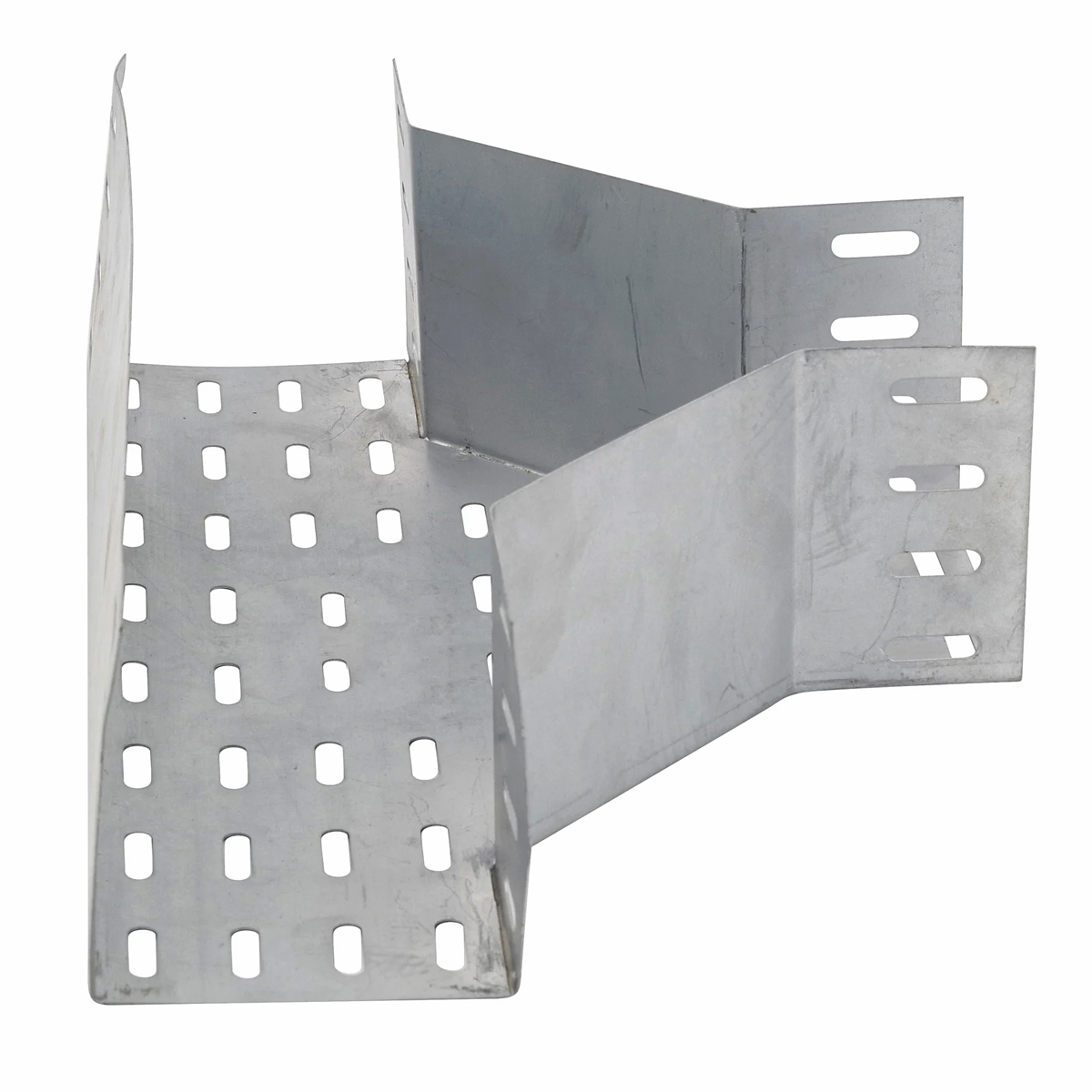 Te Horizontal Aço Para Eletrocalha Perfurado 90G Tipo U 100X50Mm Pré Zincado