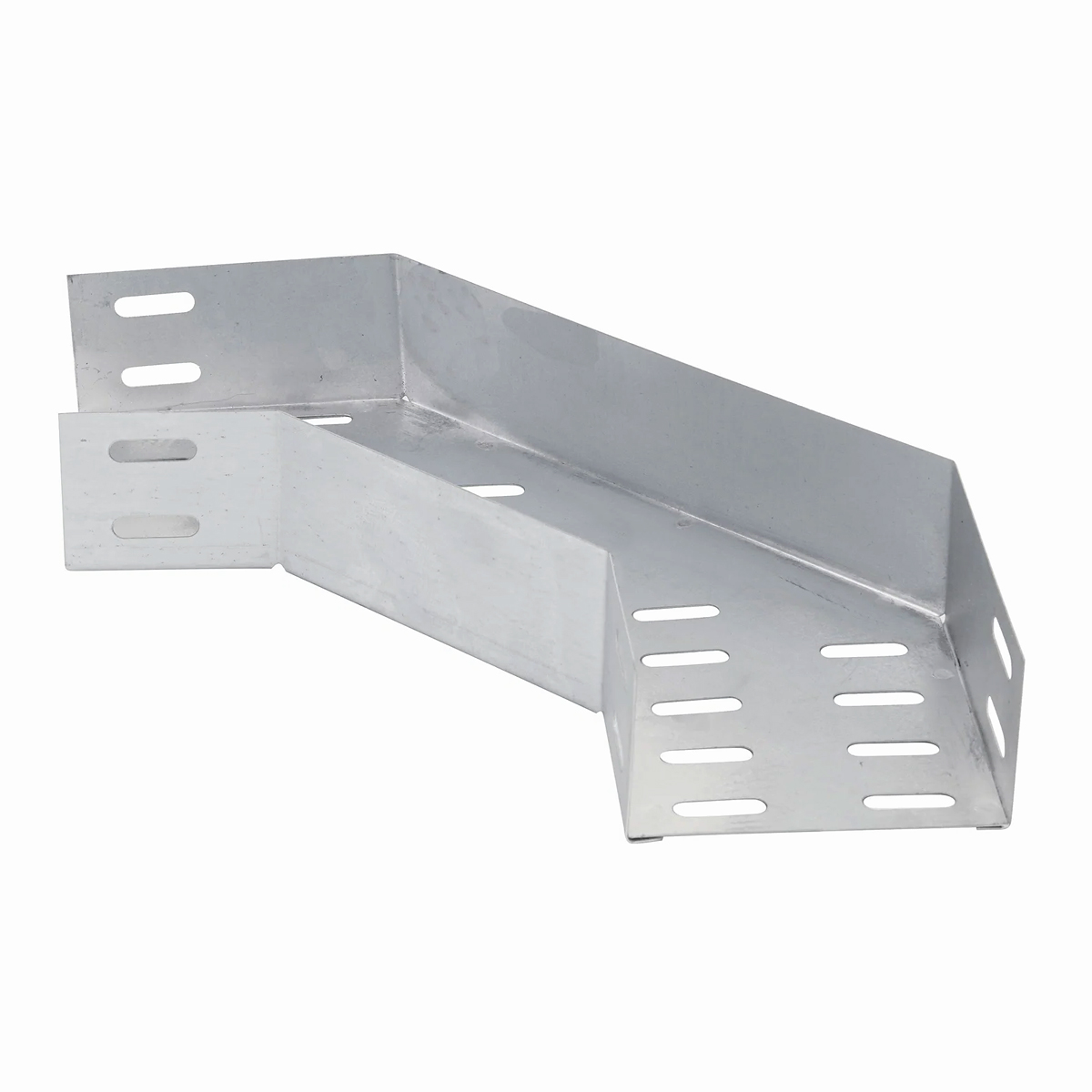 Curva Horizontal Aço Para Eletrocalha Perfurada 90G Tipo U 50X50Mm Pré Zincado