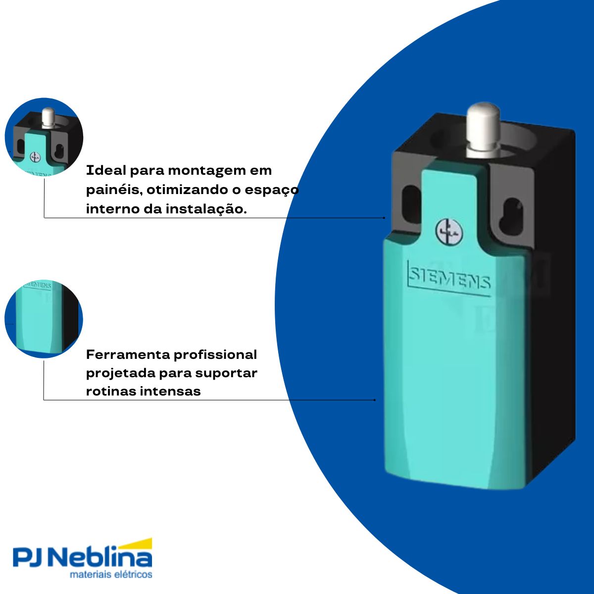 Chave Fim De Curso Pistão 6A 1Na+1Nf Ip65 - Siemens
