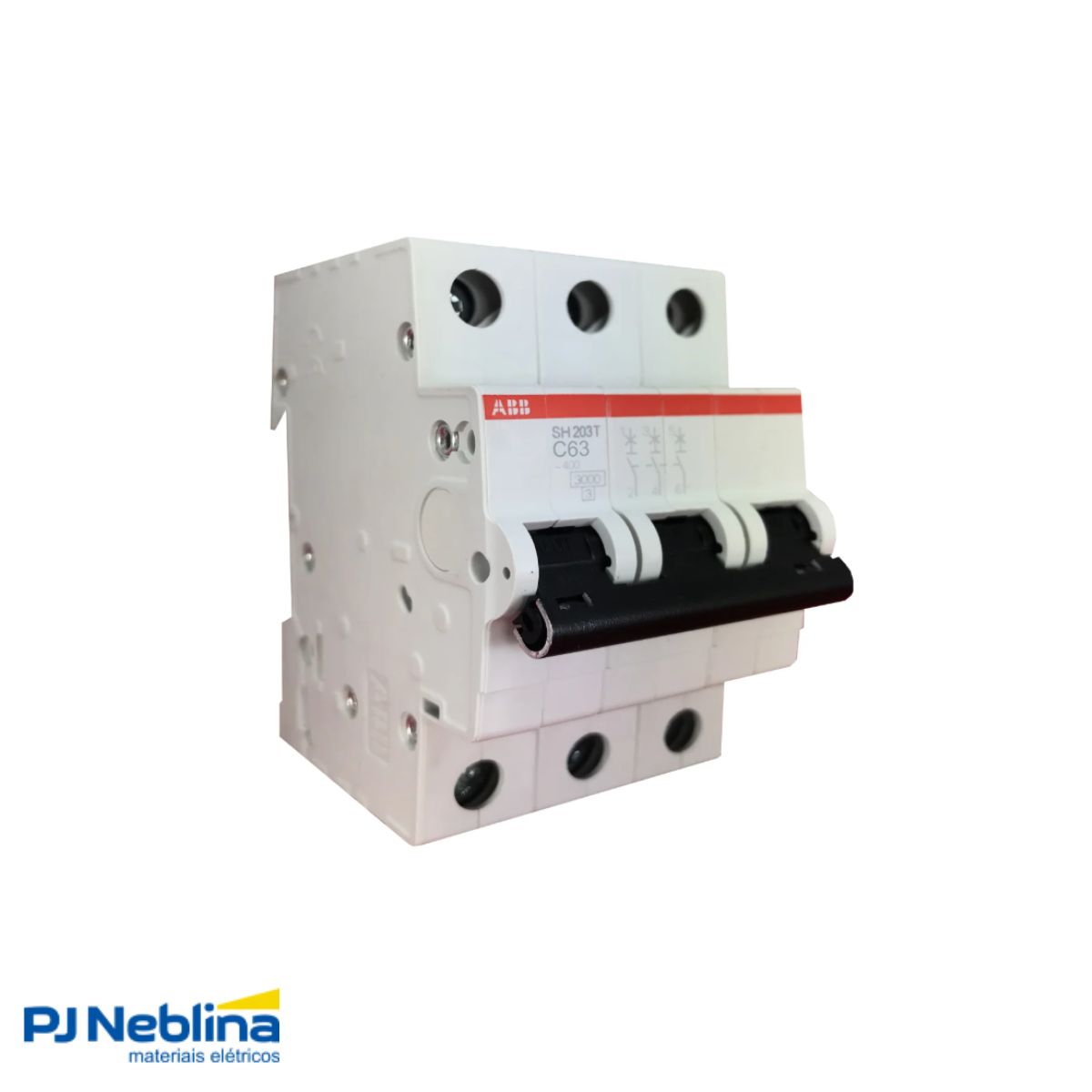 Disjuntor Mini Din Tripolar 63A Curva C 5Ka 230V - Abb