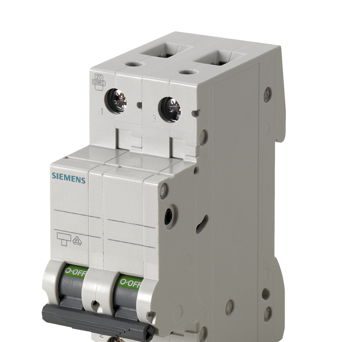 Disjuntor Mini Din Bipolar 32A Curva C 6Ka 220/380V 5SL62327MB - Siemens