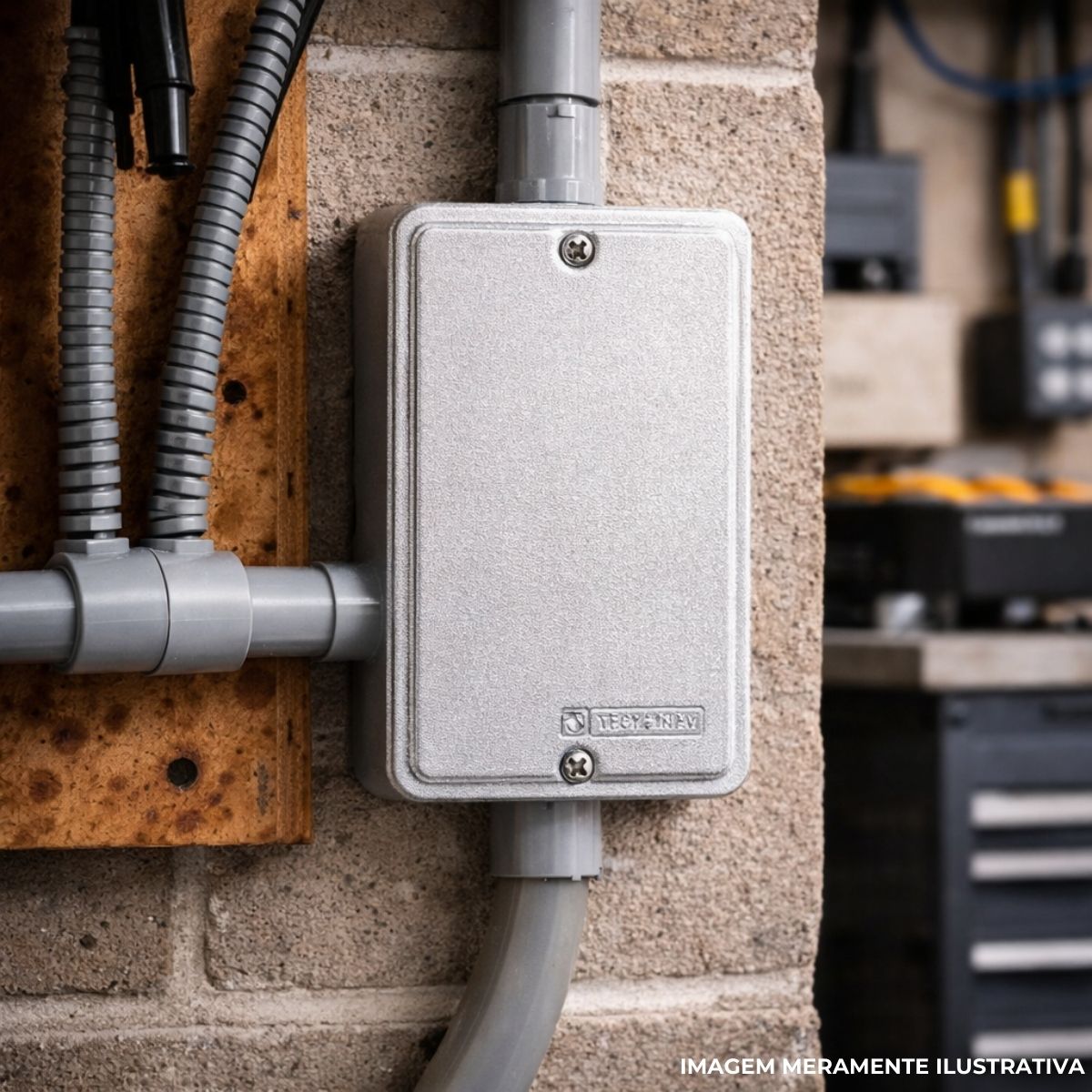 Tampa Condulete Cega Alumínio 1/2-3/4 C/Pintura Cz C/Vedação - Wetzel