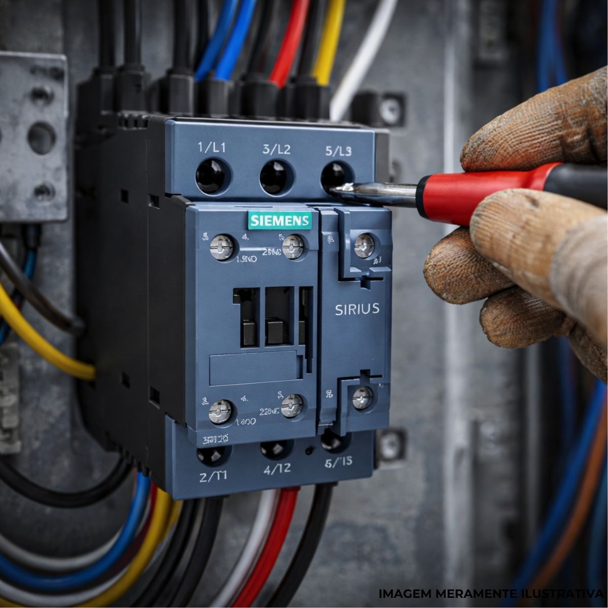 Contator Potencia Tripolar 12A 24Vcc 1Na+1Nf - Siemens