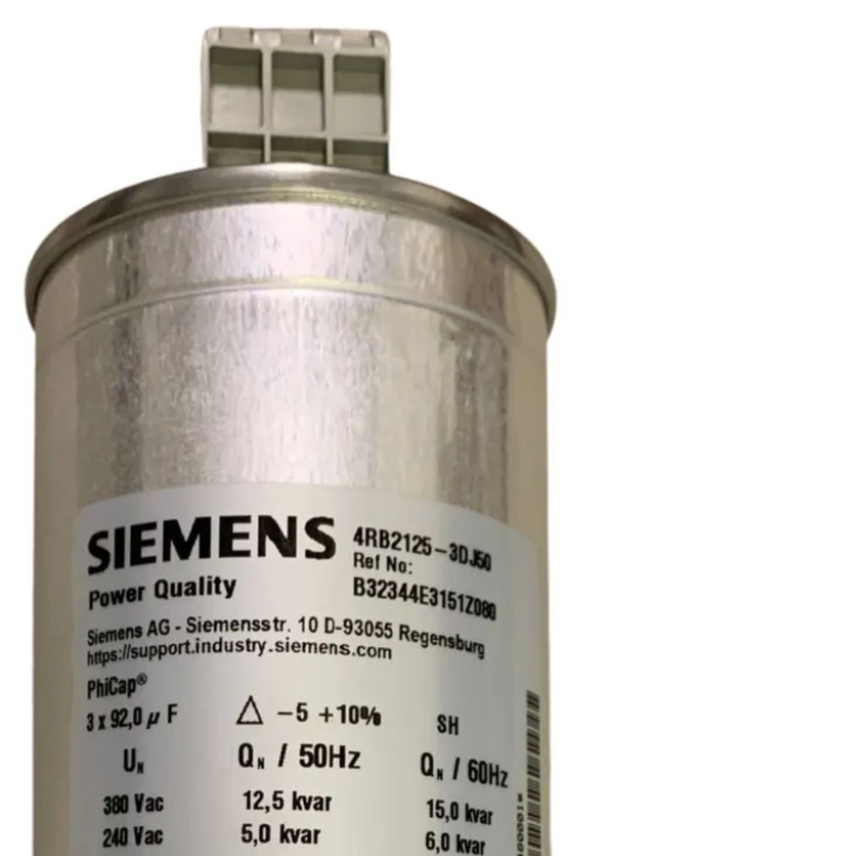 Capacitor P/Correção Fator De Potência 15Kvar 380V Trifásico 60Hz - Siemens