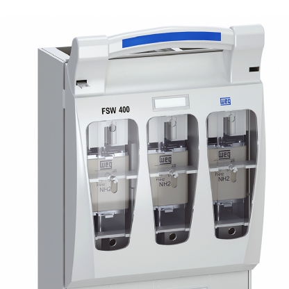 Chave Seccionadora Saca Fusível Sobre Carga 3 Polos 400A Fusível Nh2 Alavanca Branco FSW4003 - WEG