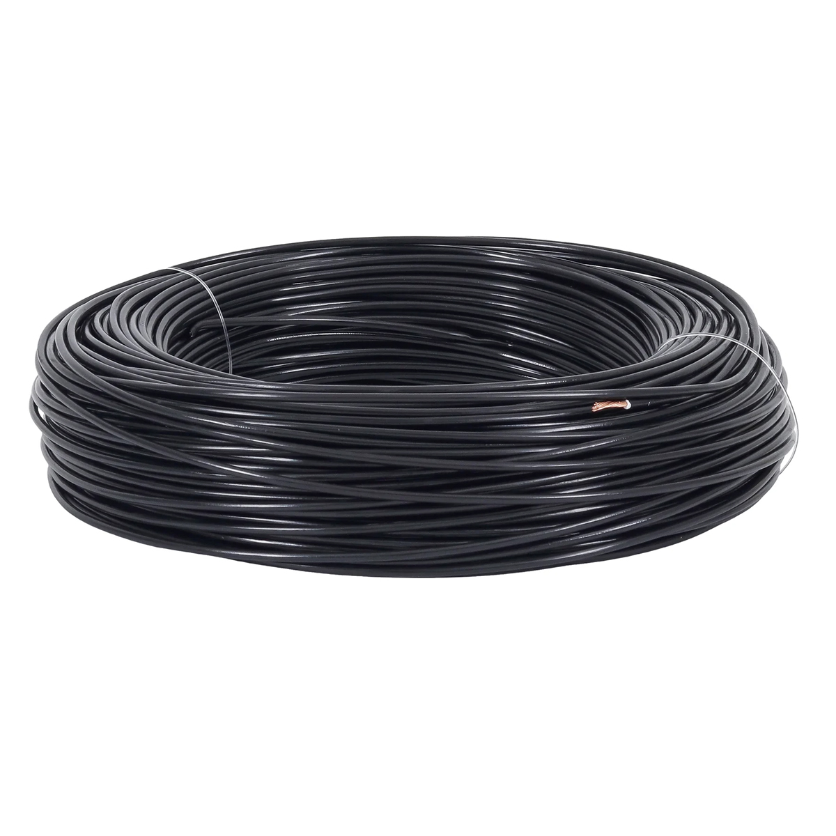 Cabo Flexível 500V Pvc 0,30Mm Preto 70G 100 Metros - Tiaflex