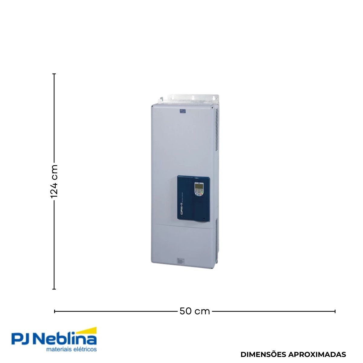 Inversor Frequência Trifásico 380-480V 50/60Hz 211A 110Kw C/Filtro - Weg