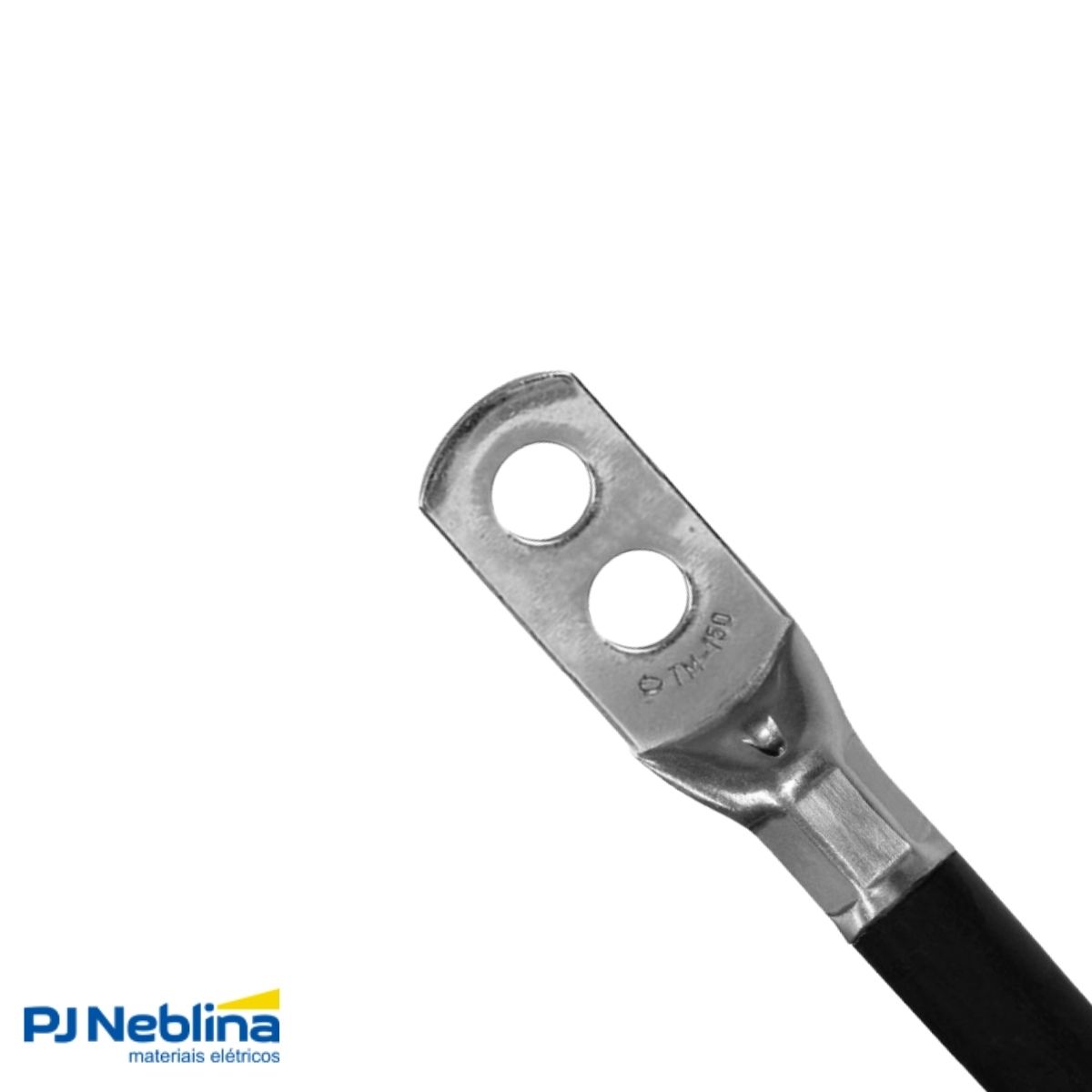 Terminal Compressao 50mm 1 Compr 2 Furos F=8,5mm 5/16 (m8)