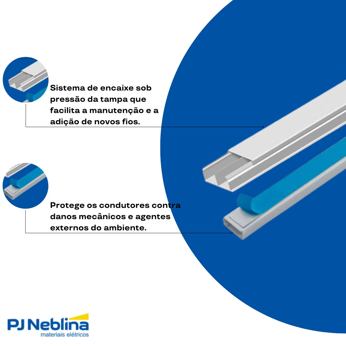 Canaleta Pvc Sistema X 32X16 (Br C/2M) Bc C/Tampa C/Divisória C/Adesivo - Pial