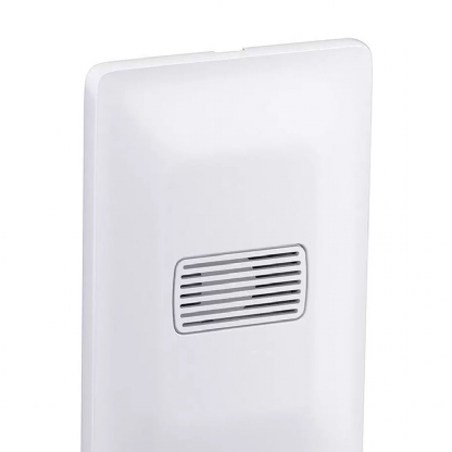 Conjunto Campainha Cigarra Horizontal 10A 220V Com Placa 4X2 Branco Zeffia - Pial