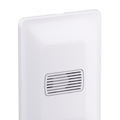 Conjunto Campainha Cigarra Horizontal 10A 220V Com Placa 4X2 Branco Zeffia - Pial